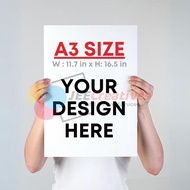 A3 POSTER PRINT , CUSTOMIZED A3 PHOTO PRINTOUT, A3 IMAGE 260gsm