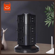 [Sunrise] Extension Plug Power Strip Tower Multi Plug Adapter Tower Surge Protector with 4 USB and 1