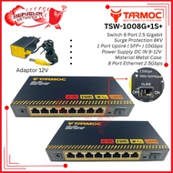 Tarmoc TSW-1008G+1S+ | 8 x 2.5 Gbps RJ45 + 1 x 10 Gbps SFP+ Desktop Switch Unmanaged