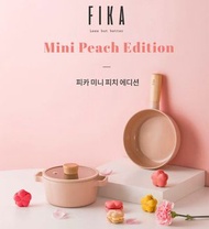 Neoflam - FIKA Plus系列 16cm 雙耳湯鍋+18cm深炒鍋(粉色-2件套)