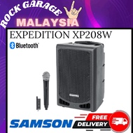 Samson Expedition XP208w 200W 1 X 8" Rechargeable Portable PA With Handheld Wireless System And Blue