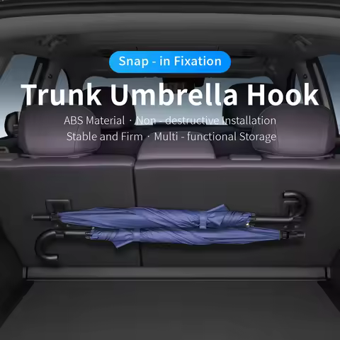 Car Trunk Umbrella Hook ABS Snap-in Auto Rear Storage Holder Car Interior Accessory