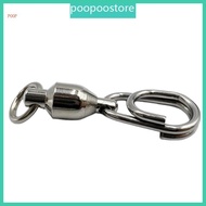 POOP 10Pcs Fishing Swivels Snap Swivels  Bearing Swivels with Welded Rings
