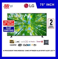 【 DELIVERY BY SELLER】LG 70 Inch (2022) 70UQ8050PSB 70UQ8050 UQ8050PSB UQ8050 α5 Gen5 AI Processor ThinQ WEBos22 Game Optimizer Smart LED TV