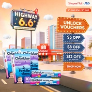 [Bundle of 5] Clearblue Digital Test Kit 1 Holder & 10 Tests x 3 + Pregnancy Test w Weeks Indicator 