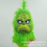 Stock Christmas Grinch Latex Mask, Grinch Movie Merchandise, Grinch Headgear in Stock Elegance  Atmo