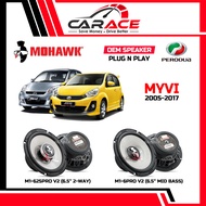 MOHAWK Speaker Myvi Plug and Play Speaker PNP Front Rear Door 6 inch Speaker PERODUA Myvi 2005-2017 