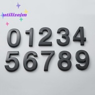 [utilizojmS] 3.9-inch Abs Door Plate Electroplated Digital Number Signage Hotel Hotel Street Digital
