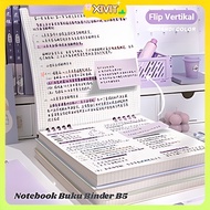 Gradient Color Notebook B5 Binder Book Vertical Flip B5 Notebook School Notebook Aesthetic Notebook 