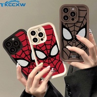 Dazzling Cool Spider-Man Mask Shockproof Case Compatible For iPhone 6 Plus 6S Plus 8 Plus 7 Plus 7+ 8+ 6+ 6s+ Cute Graffiti Angel Eyes Soft Cover