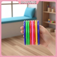 JIAUTING Playground Plastic Throwing Rings Colorful Jump Lattice Target Game Set for Kids Sports Eve