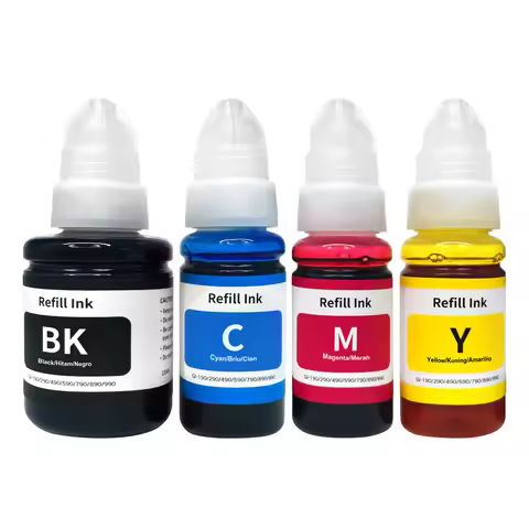canon gi190 gi490 gi590 gi990 dye ink refill kits for g1400 g2400 g3400 g1100 g2100 g3100