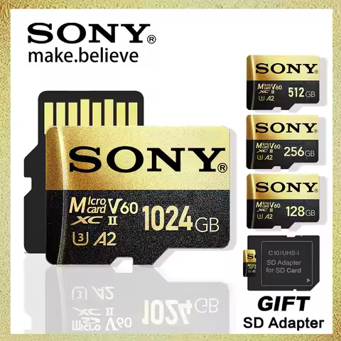 Sony Micro TF SD Card Extreme SD Memory Card 128GB TF Flash Cards 1TB 512GB 256GB A2 U3 V30 SD For X
