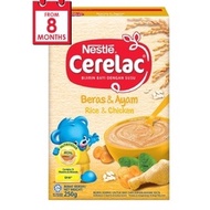 nestle cerelac dengan susu( beras dan ayam) 250g