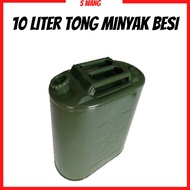 10Liter oil tank/10Liter tong minyak/pipe getar/tong minyak besi