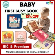 Baby Busy Book Toddler Book Baby Book for 1 year old 2 year old Sensory Book for baby Buku Baby lear