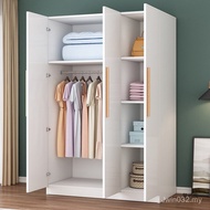Simple Economical Bedroom Household Wardrobe Rental Room Large Wardrobe Solid Wooden Storage Wardrob