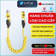 XO 4 in 1 charging cord with unique spring design, length 1.5cm, super convenient for use in the car