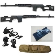 【楊格玩具】新手包~ AIM TOP SVD Sniper Rifle 德拉克諾夫 手拉空氣狙擊槍~槍袋+護目鏡+面罩