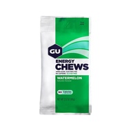 GU Energy Chews, Watermelon Energy Gummies with Electrolytes, Vegan, Gluten-Free, Kosher, Caffeine-F
