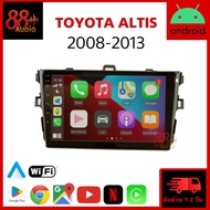 จอแอนดรอย TOYOTA ALTIS 08-13 จอติดรถยนต์ ปลั๊กตรงรุ่น จอแอนดรอยด์ 9นิ้ว อัลติส 2008 2551 วิทยุ Andro