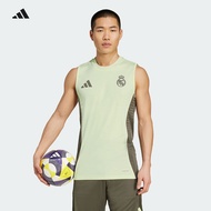 เสื้อกั๊กฟุตบอล Adidas Real Madrid Player Edition แขนสั้น ชุดฝึกซ้อมสำหรับผู้ชาย ฤดูใบไม้ผลิ 2025 วั