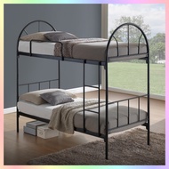 Single Metal Double Decker Bed Frame Bedframe / Add on Mattress Available