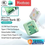 【3C Certified】Yoobao 6024 MiniQ 10000mAh Powerbank 22.5W Fast Charging Power Bank Mini Yoobao 6024Mi