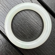 58.4mm Icy White Round (Yuan Tiao) Bangle 58.4mm, BI239