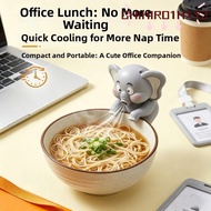 CHIHIRO1HXY3 Elephant Animal Fans Coffee Chiller, Mini USB Rechargeable Clip-On Mini Food Cooling Fa