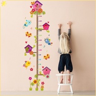 Kids Height Measurement Growth Chart Wall Stickers, Cartoon Animals Height Measure Decals For Kids B