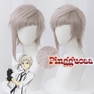 Anime Bungo Stray Dogs Nakajima Atsushi Cosplay Wig Unisex Short Grey Hair Heat Resistant Synthetic 