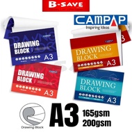 Campap A3 Drawing Block 165gsm / 200gsm 18Sheets CA3646