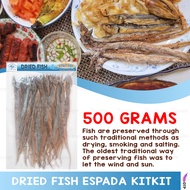 Dried Fish ESPADA KITKIT Espada Thin Fish ( 100g/200g/500g/1KG ) Sun Dried Fish Quality Taste Dried 