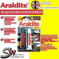 Original Araldite High Performace Epoxy Adhesive 4 minute Rapid Steel 2x 15ml