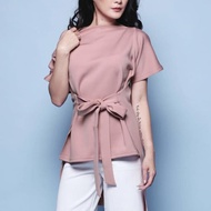 Basic Top Blouse Women's Tops Shirt Material Imported Plisket T-Shirt Al 7884TG Acapella Top For Wom