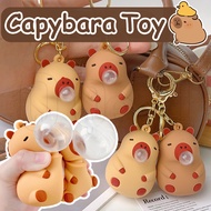 Capybara Spit Bubbles Squeeze Toy - Cartoon Capybara Decompression Doll - for Kids Girls Gift - Funn