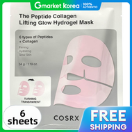 COSRX | The Peptide Collagen Lifting Glow Hydrogel Mask 6Ea (3Ea+3Ea)