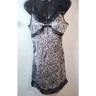 Leopard Lingerie Night Dress Gown