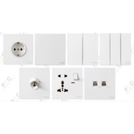 INLITE IN-LITE in lite switch type LINEA socket, single switch, series switch, triple switch, tv soc