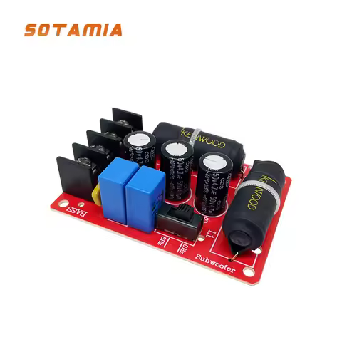 SOTAMIA DIY Audio Speaker Subwoofer Crossover Solder Free High Power Crossov Subwoofer Frequency Adj