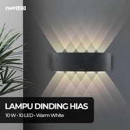 TECNOPRO - TaffLED Indoor Decorative Wall Lamp Plastic Body 10W 10 LED Warm White - 10T