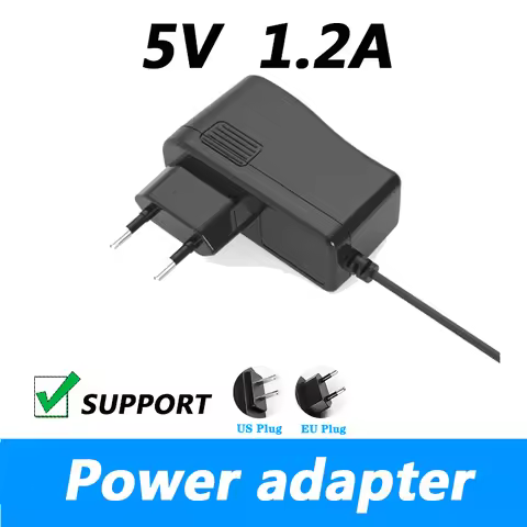 5V1.2A Power Adapter Universal 5V 1.2A Facial Cleanser Charger 3.5*1.35mm Small Head Power Cord Eu P