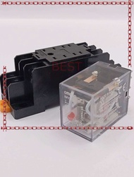 My2 รีเลย์ ถูกมาก MY2N OMRON รีเลย์ มีไฟ 12V24V48V110V220V+ซ็อคเกต ของพร้อมส่งในไทย