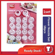RUSSIAN FLOWER NOZZLE SET (18PCS) DECO PIPING NOZZLE TOOLS (NEW)