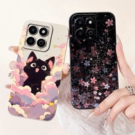 Honor X7C Case ALT-LX2 Silicone Cute Cat Fashion Butterfly Flowers Love Painted Cover X7C Honor Phon