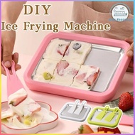MESIN Fried Ice Machine Fried Ice Cream Maker Diy Ice Cream Maker Fried Ice Tray Ice Cream Roll Make