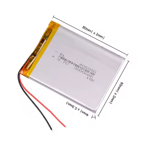 406080 3.7V 3000mAh Polymer Li-ion Battery For Onda VX787 VX530 VX540T VX585 E-Book PDA Portable DVD