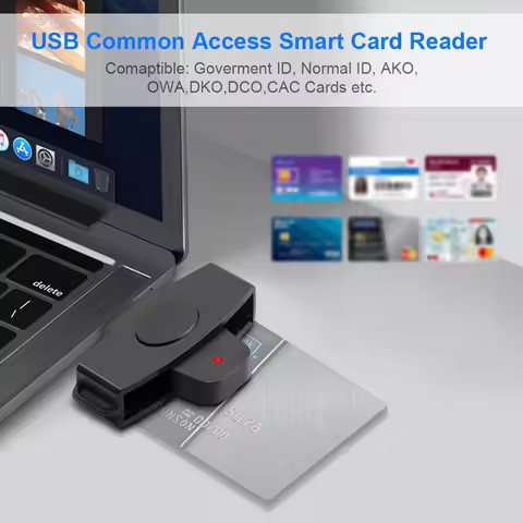 CAC Smart Card Reader Portable EMV Card External Reader Bank Tax Declaration Accessories Support for