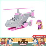 [sgstock] Paw Patrol &amp; Friends Skye’s Deluxe Movie Transforming Toy Car with Collectible Action Figure, Kids Toys for Ag